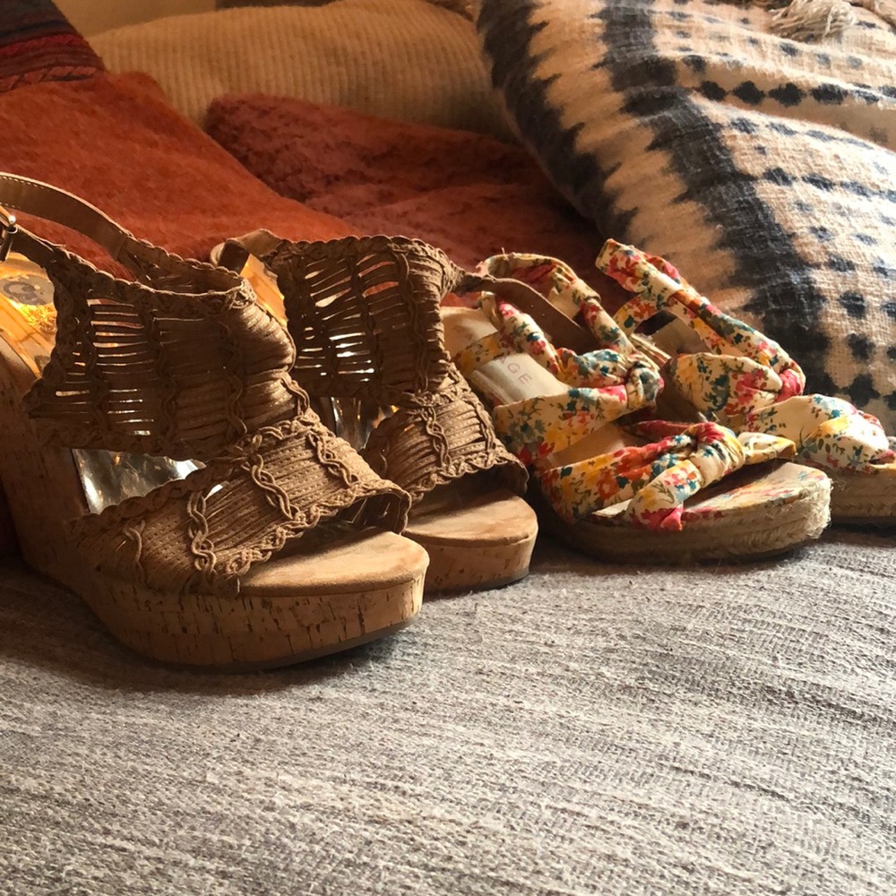 Two pairs of funky wedges
